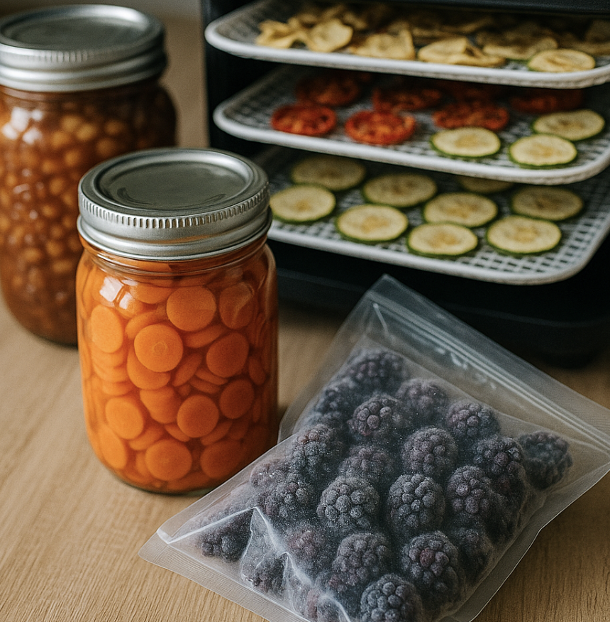 DIY Food Preservation: Canning, Dehydrating, and Freezing Tips